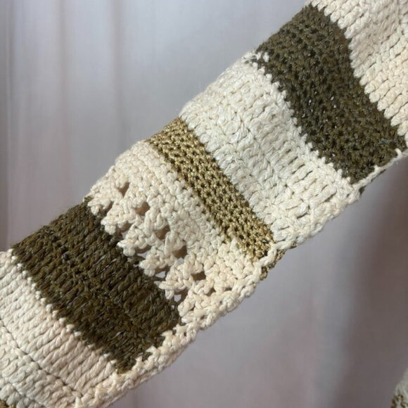 Rag & Bone Hearst Cotton Bamboo Alpaca Blend Crochet Cardigan Sweater SZ XS Boho - Picture 5 of 14